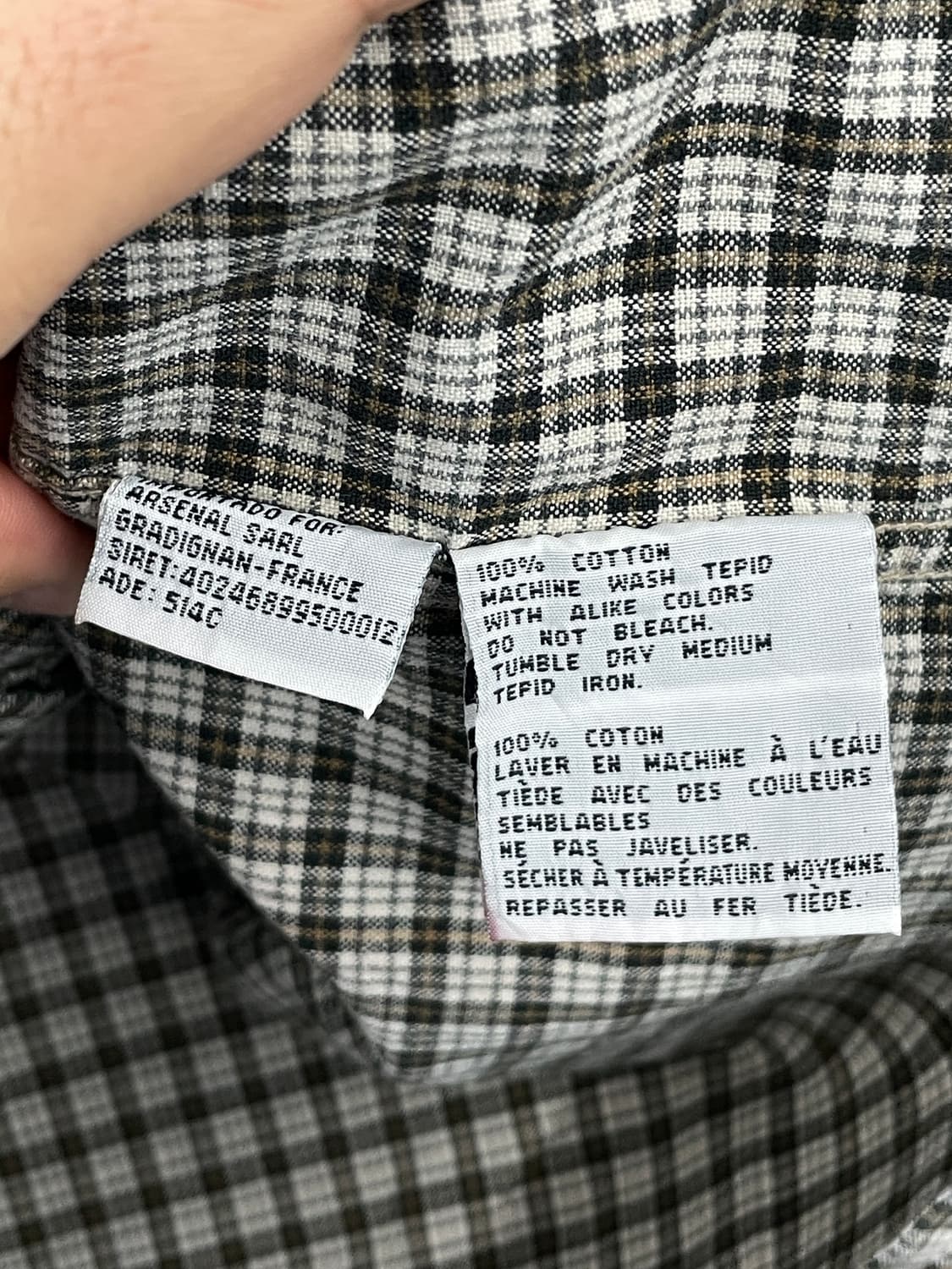 디키즈 크롭 체크 반팔 셔츠 상품이미지9