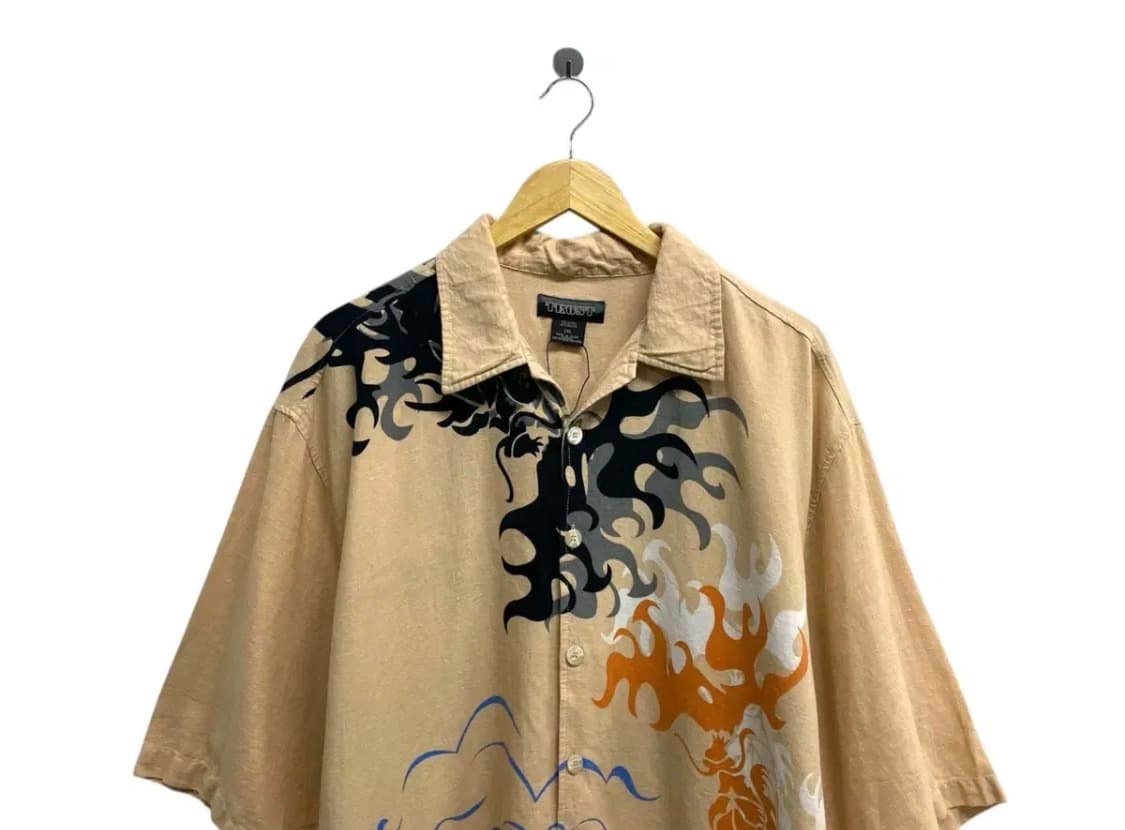 오리엔탈 드래곤 TRUST 프린트 셔츠- 2XL 상품이미지2