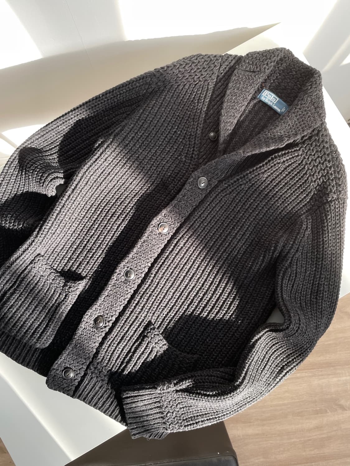 폴로 랄프로렌 메리노 울 숄 카라 가디건  상품이미지1