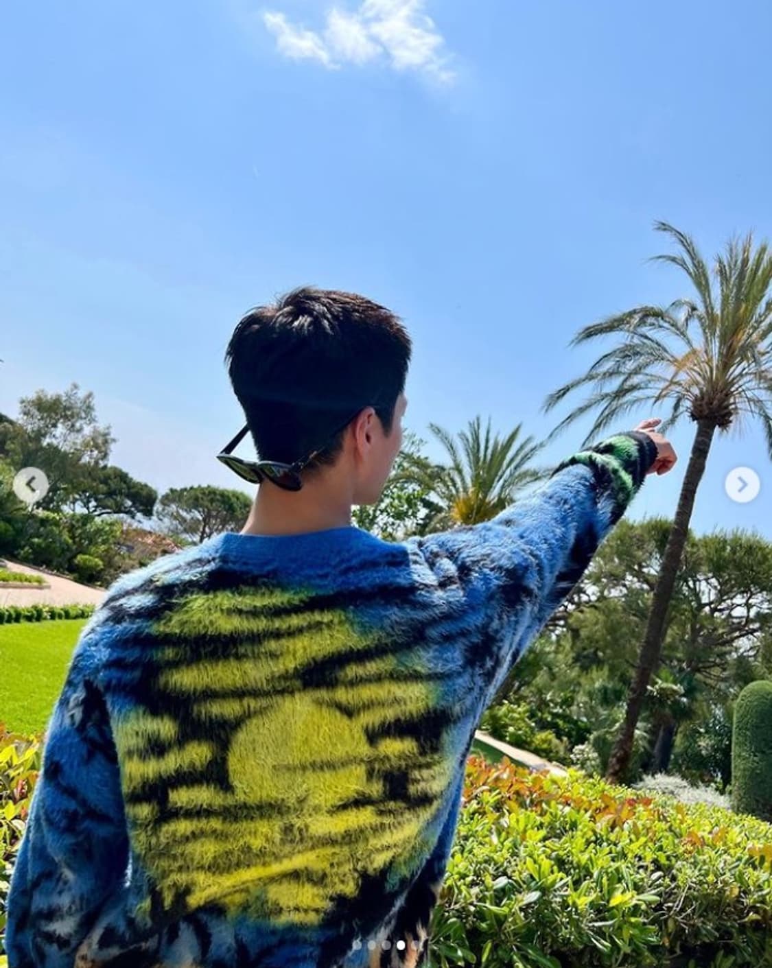 [박보검님 착용] 셀린느 23ss 선셋 자카드 가디건 상품이미지1