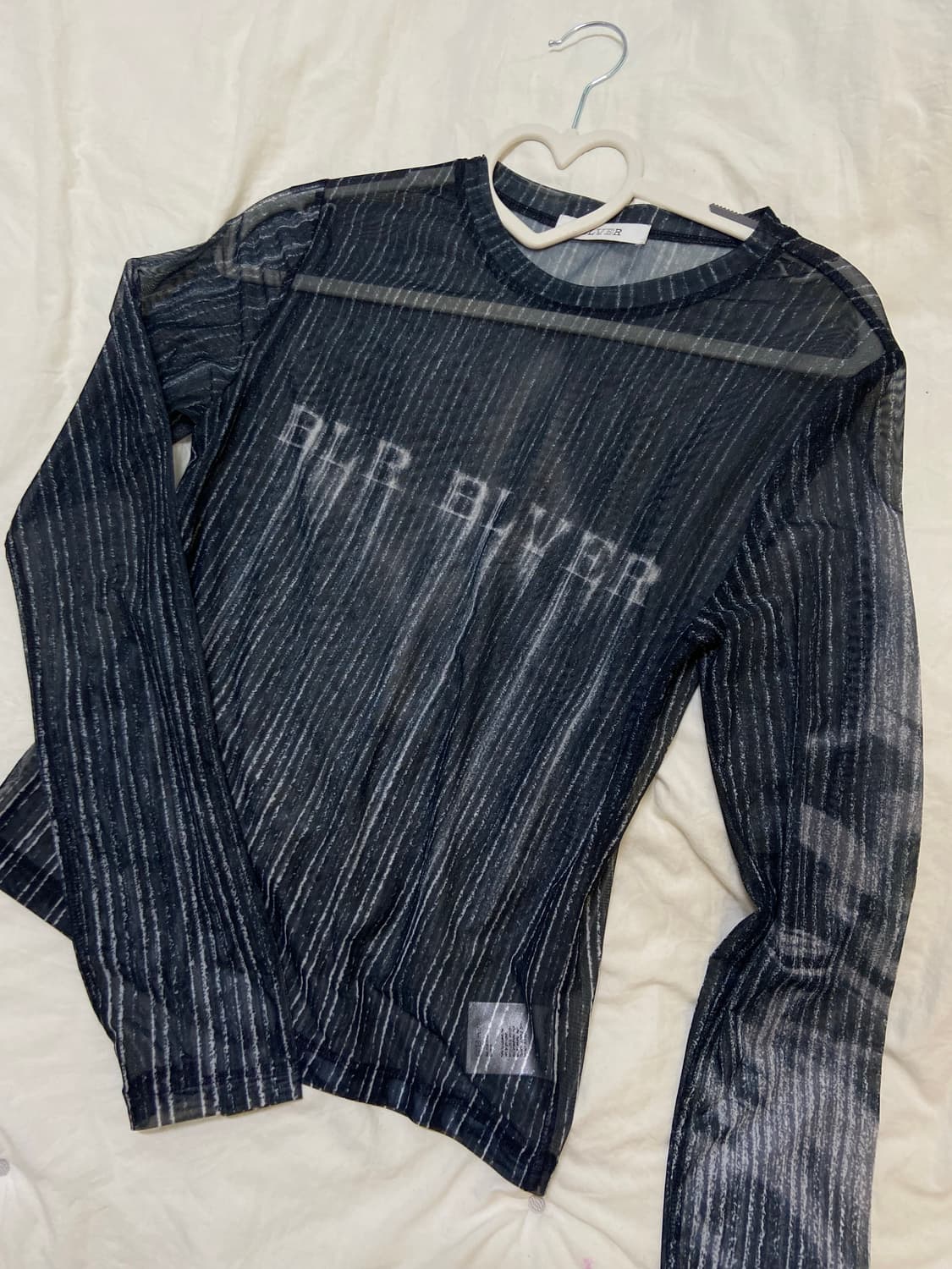 BLR 로고 시스루 티 LOGO PRINTED TOP  상품이미지3