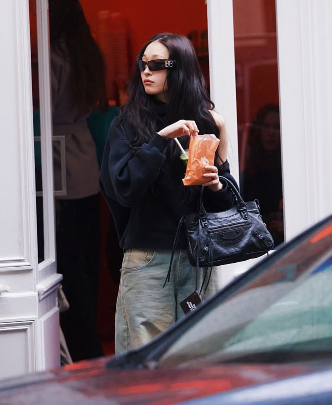 [A 정품] 발렌시아가 시티 모터백 타운 블랙 상품이미지10