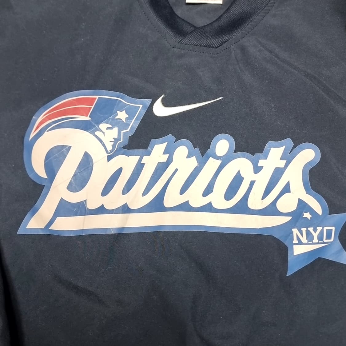 80-90s 나이키 NFL 패트리어츠 바람막이 네이비(라지) 상품이미지2