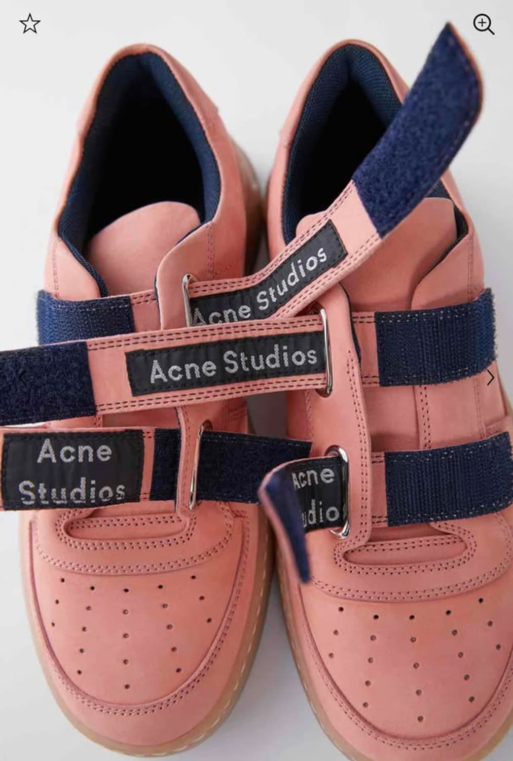 [43] 아크네 스튜디오 페리 누벅 벨크로 스니커즈 더스티 핑크 상품이미지3