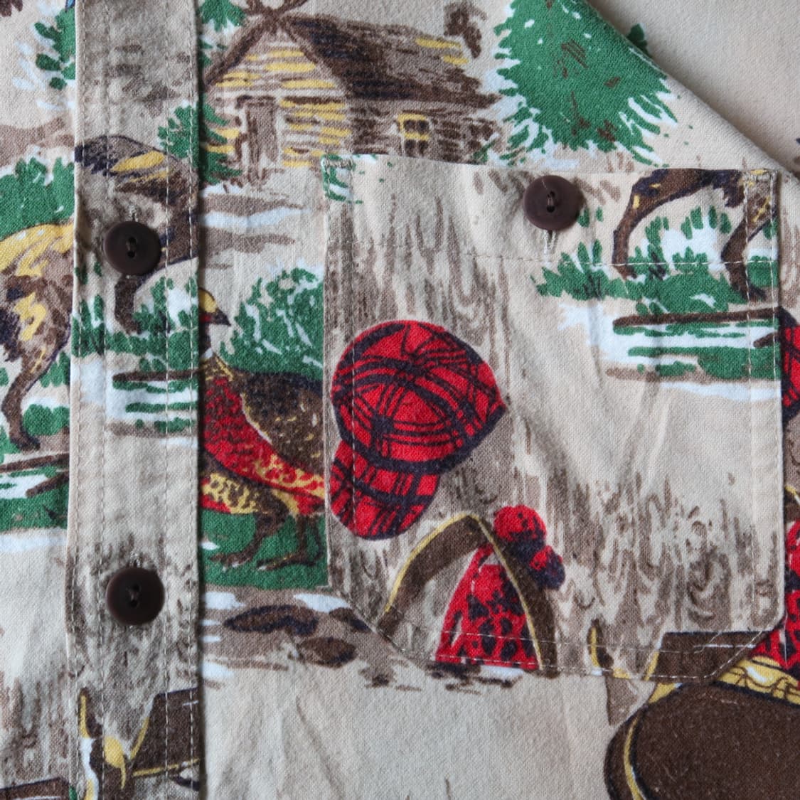 빈티지 엘엘빈 헌팅 옥스포드 투 포켓 셔츠 상품이미지4