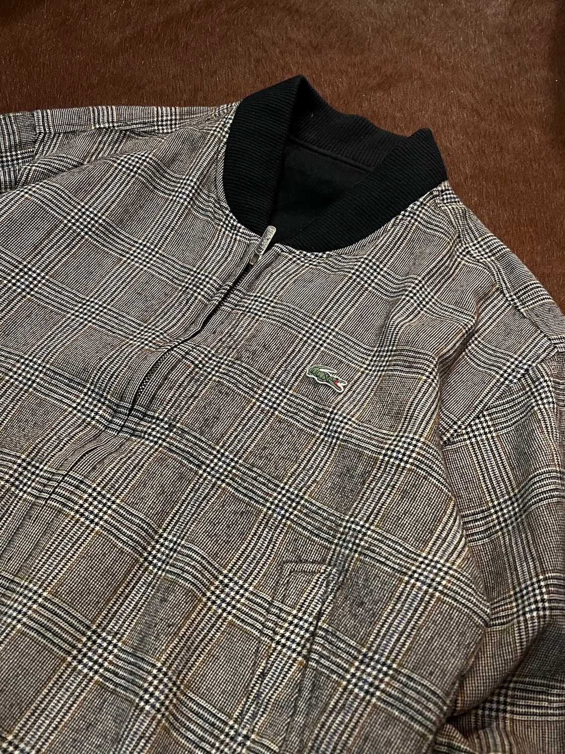 라코스테 리버시블 체크 블루종 상품이미지5