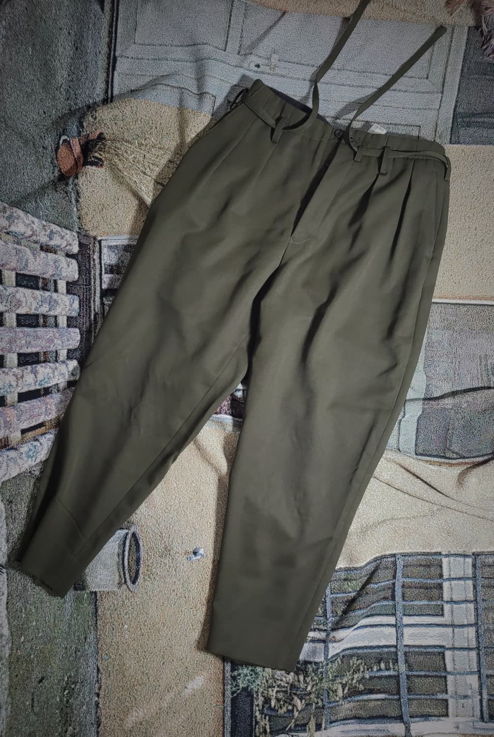 소시오츠키 링 벨티드 울 팬츠 상품이미지7