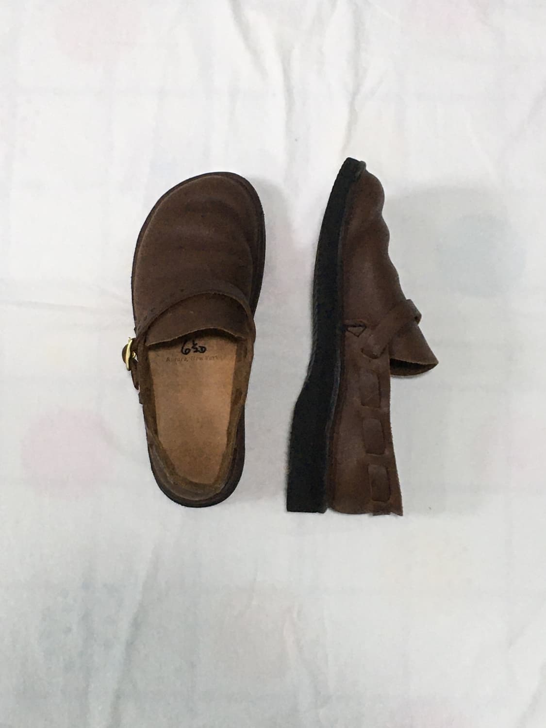 오로라슈즈 Aurora shoes 미들 잉글리시 브라운 235mm 상품이미지4