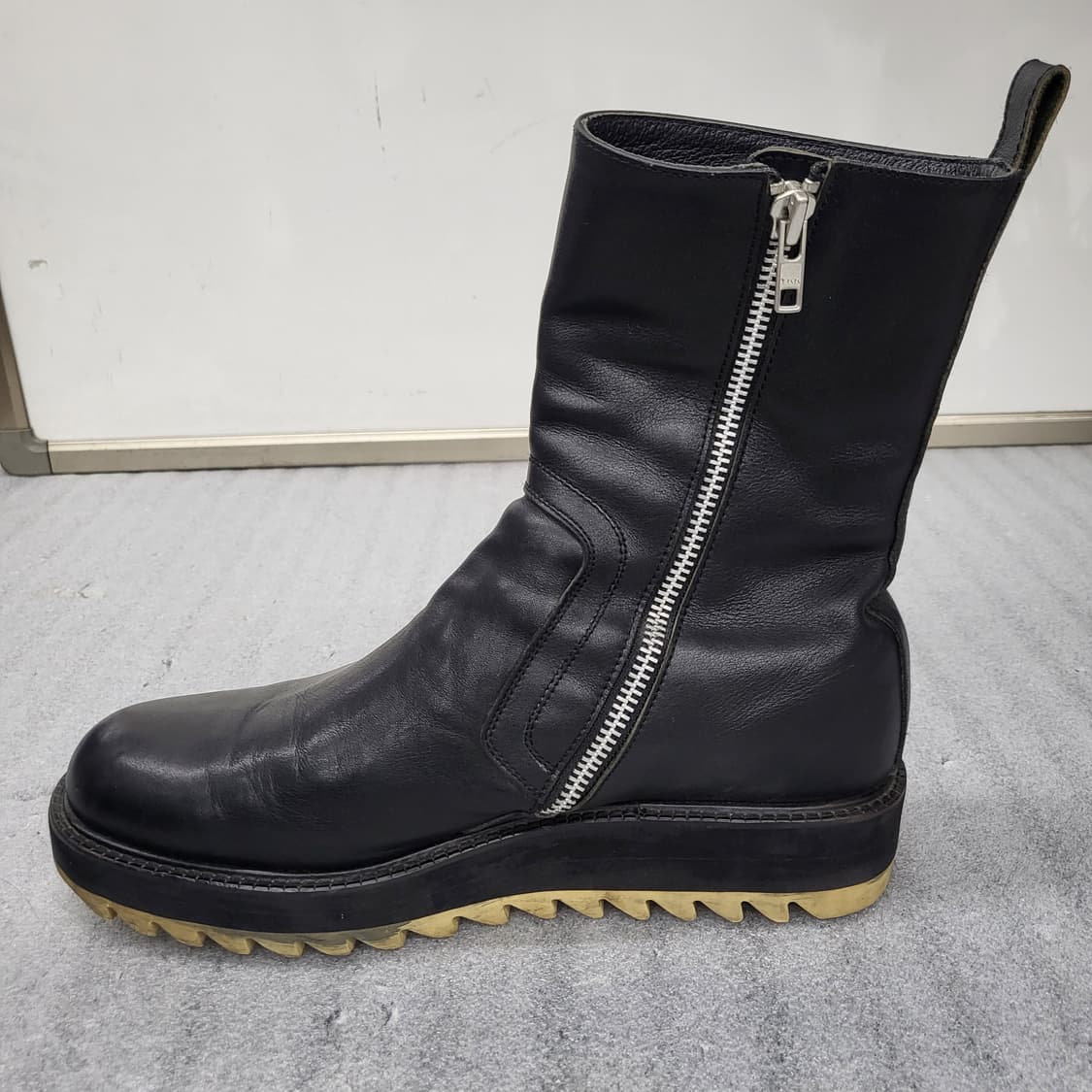 라메르마메종 블랙 가죽 앵클 부츠 270mm 상품이미지6