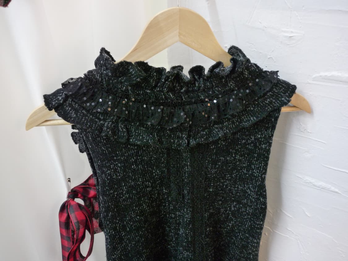 Charcoal flower point mini dress 상품이미지6