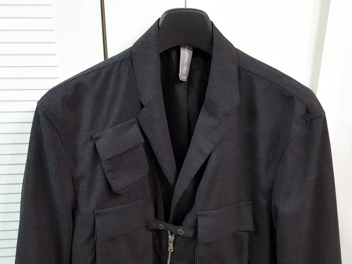 언어펙티드 레이어드 자켓 차콜 그레이 L 상품이미지2