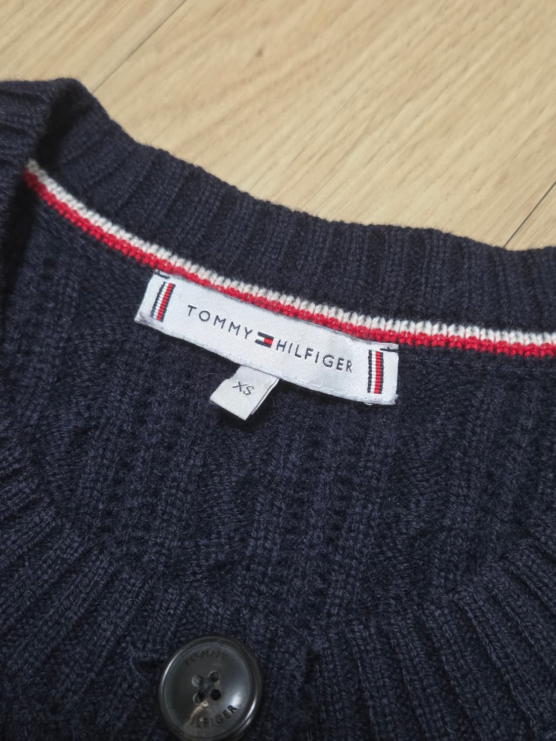 타미힐피거 네이비 케이블 니트 가디건 상품이미지3