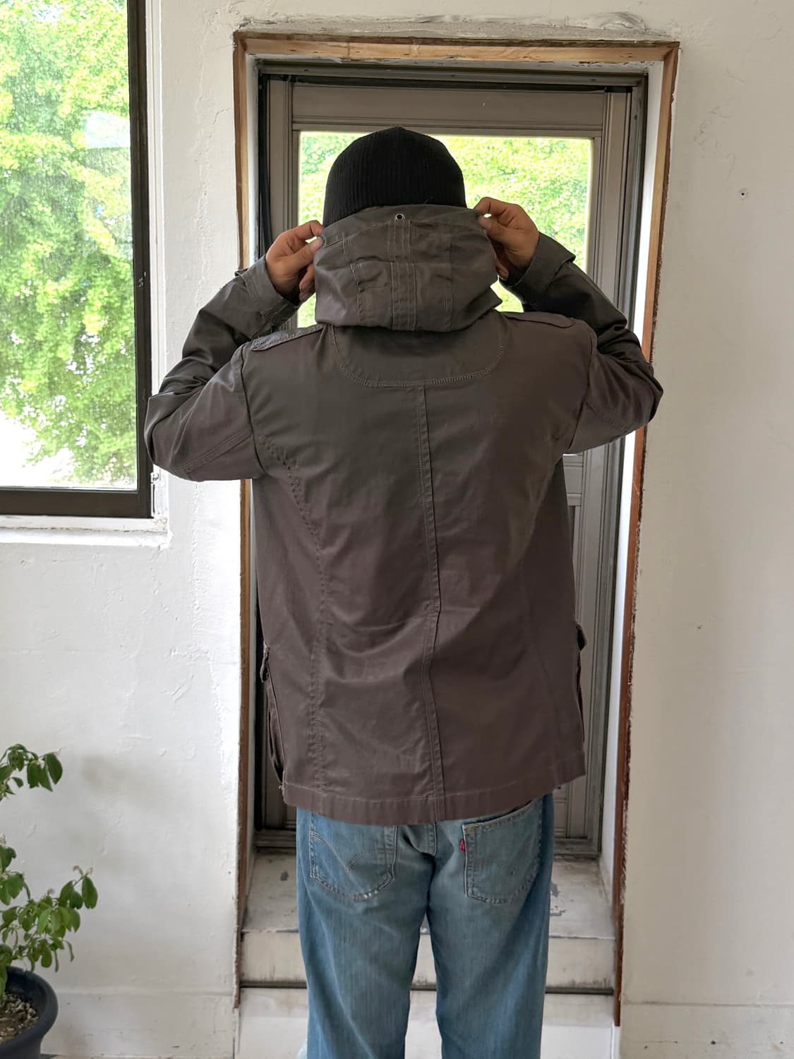 DIESEL 왁스 후디 헌팅 필드자켓 상품이미지5