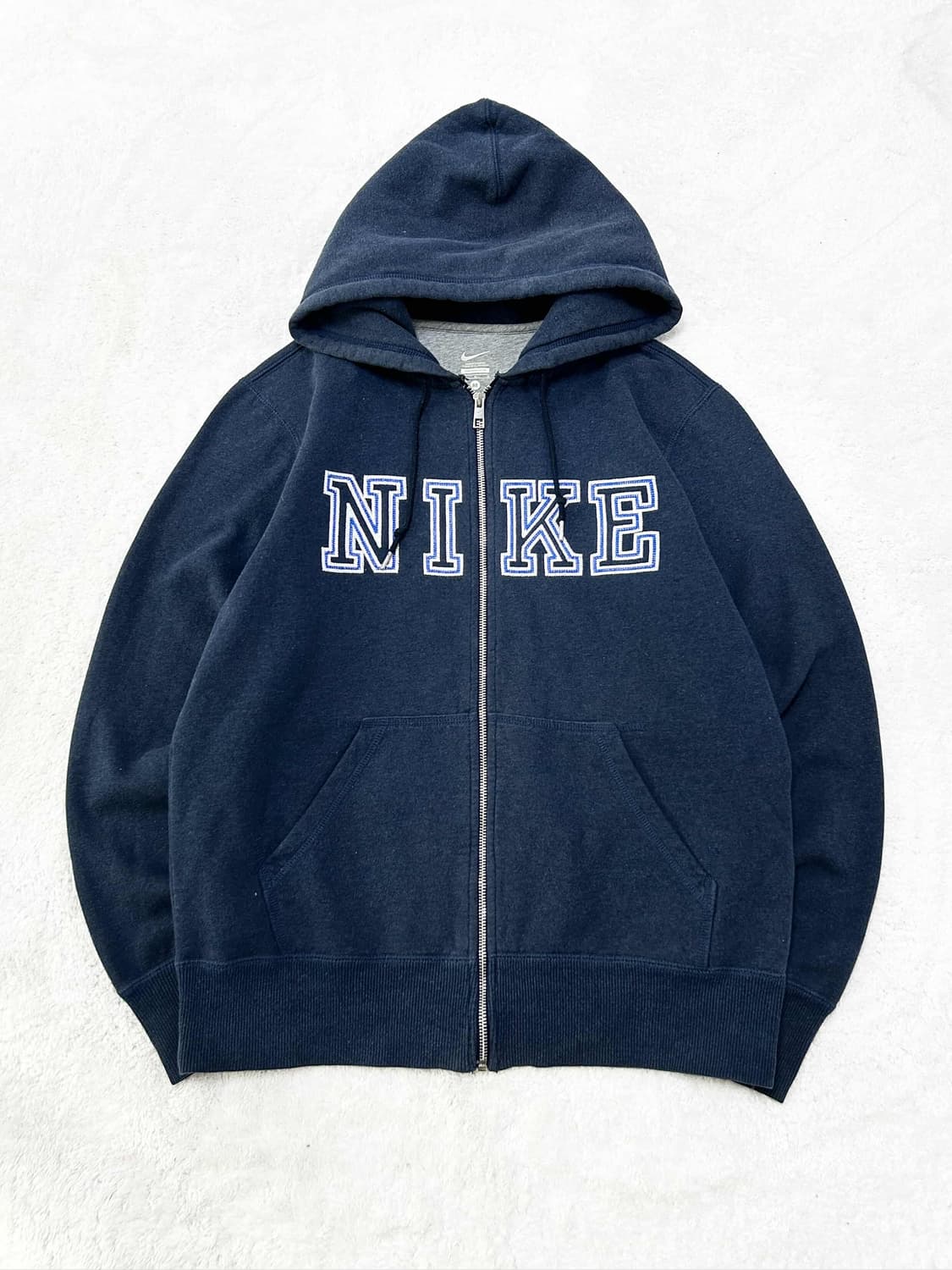 나이키 빅로고 블루 후드집업 상품이미지5