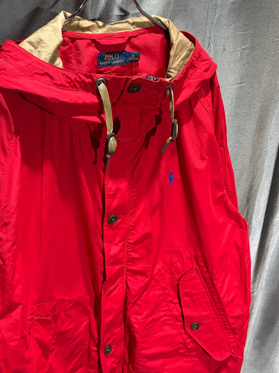 XL 폴로랄프로렌 블루포니 레드 나일론 자켓 상품이미지4