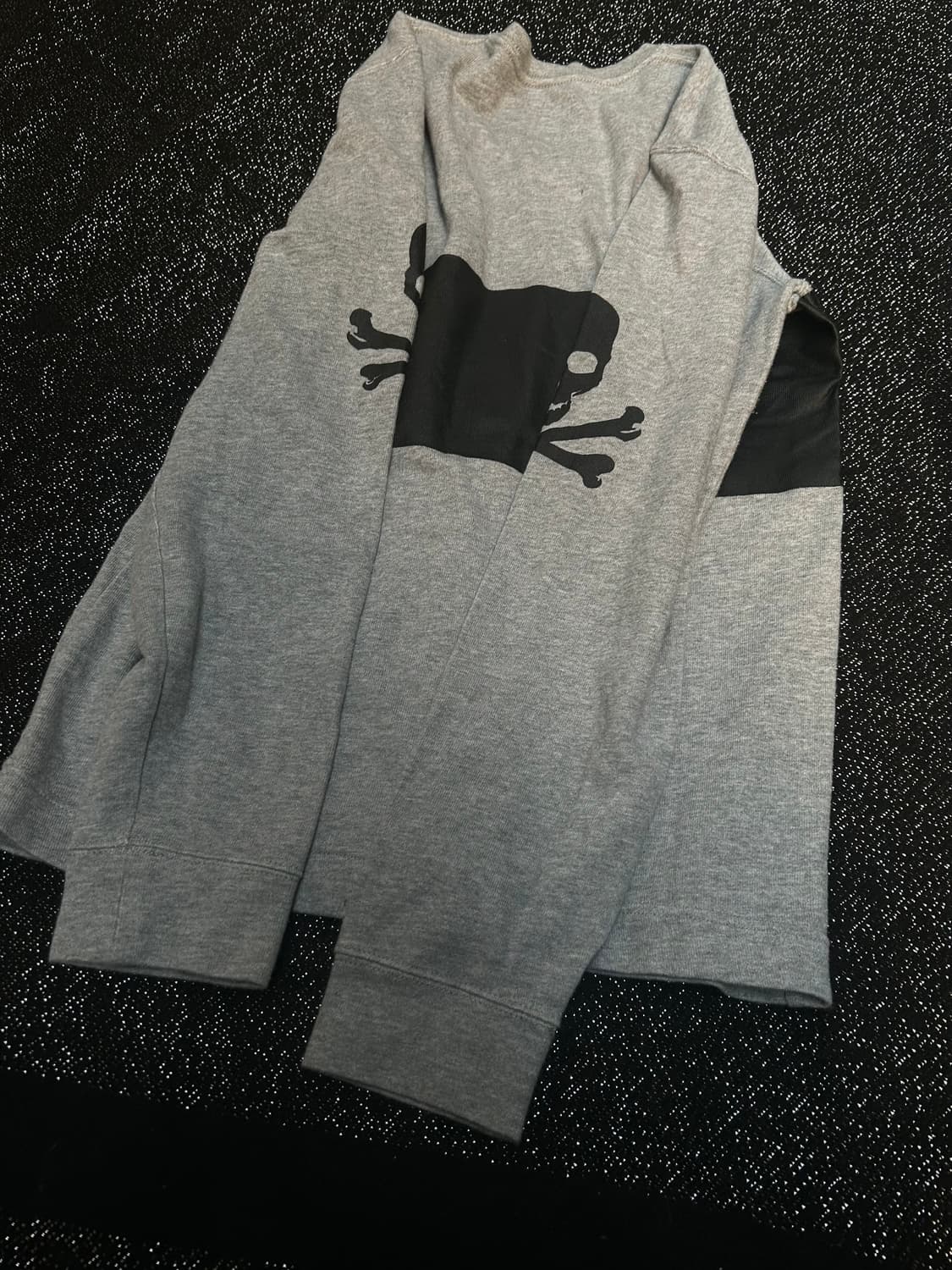 *Rare* 2000s 펑크 스컬 프린팅 그레이 맨투맨  상품이미지2