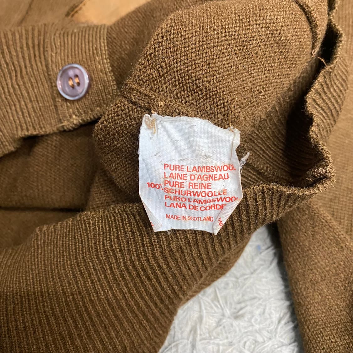 버버리 아카이브 브라운 가디건 상품이미지4