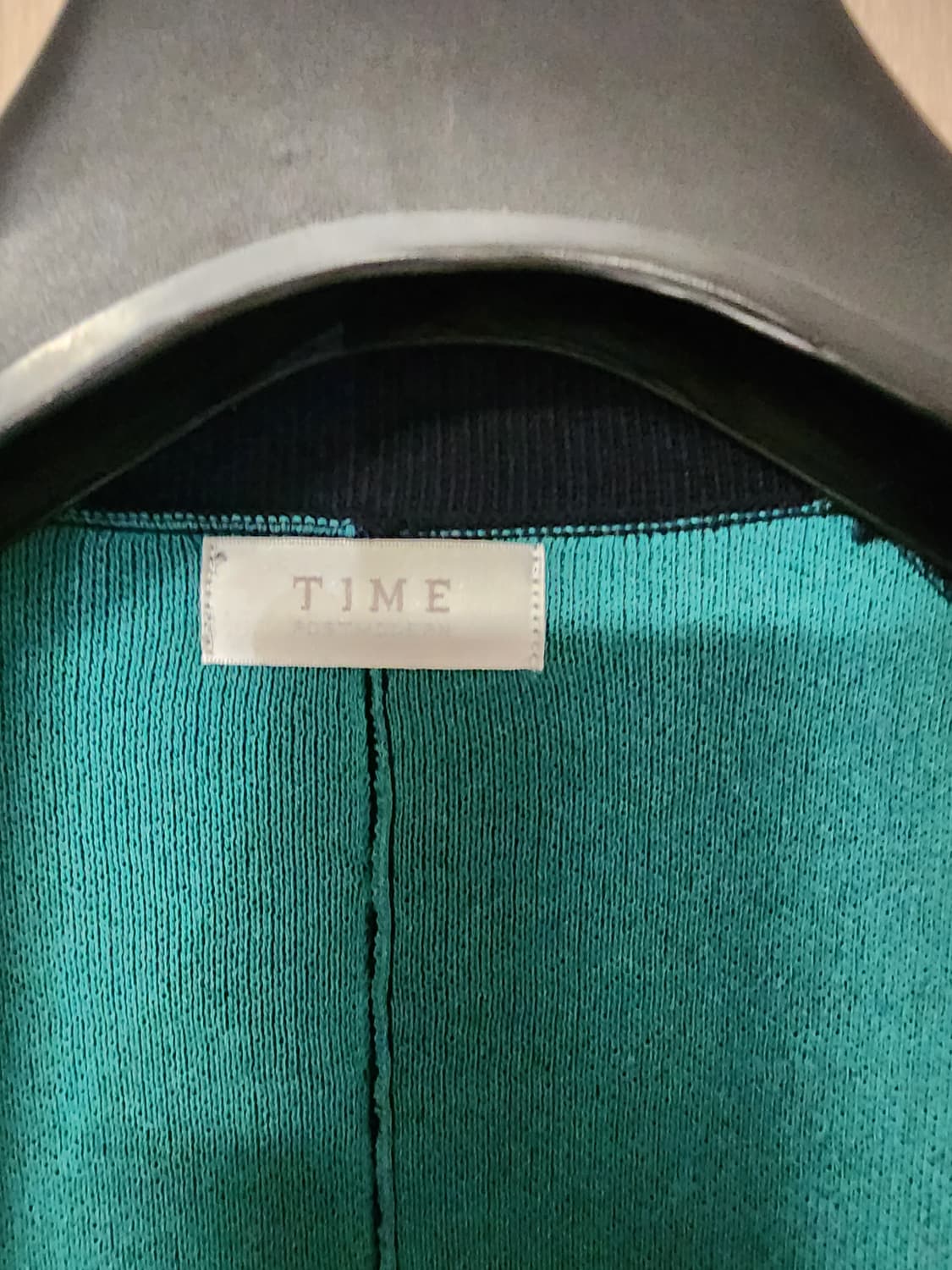 (타임)TIME 네이비/그린 가디건 상품이미지3