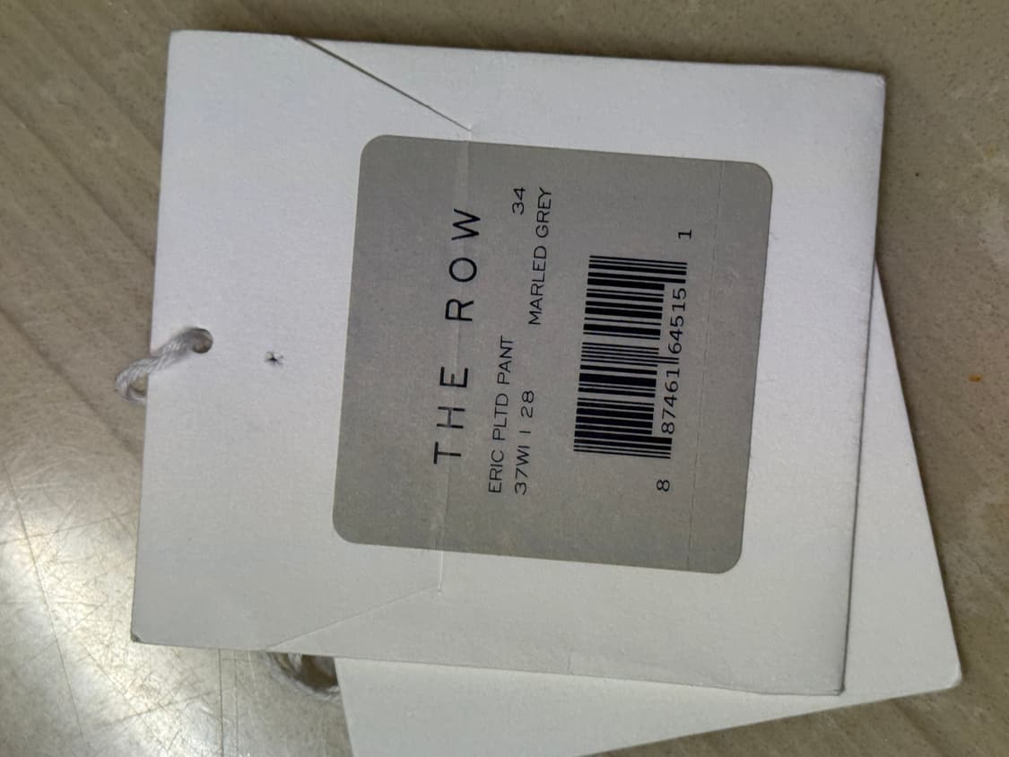 더 로우 에릭 플리츠 울 팬츠 블랙 us34 상품이미지8