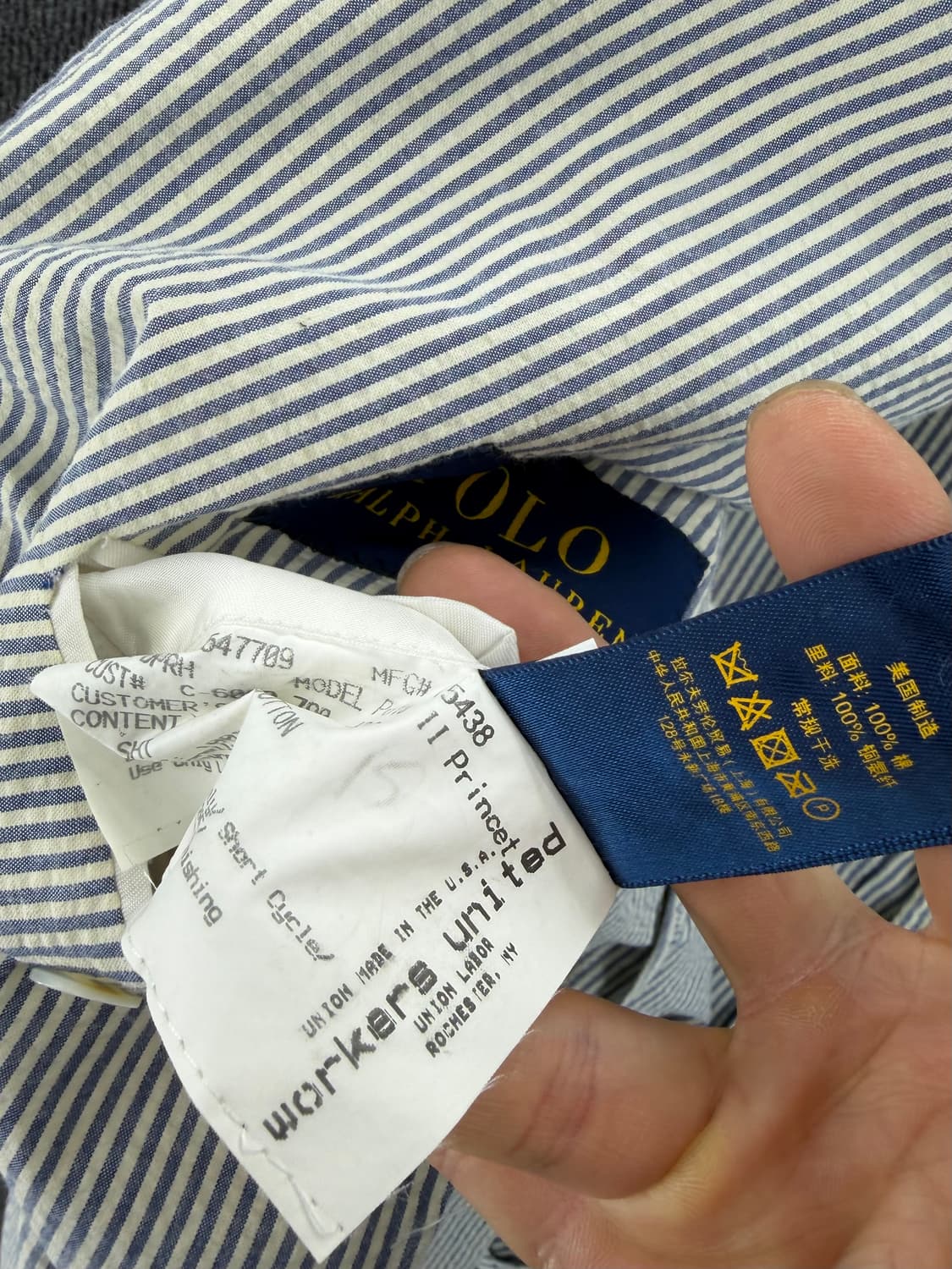 USA 랄프로렌 시어서커 3B 블레이저 상품이미지9