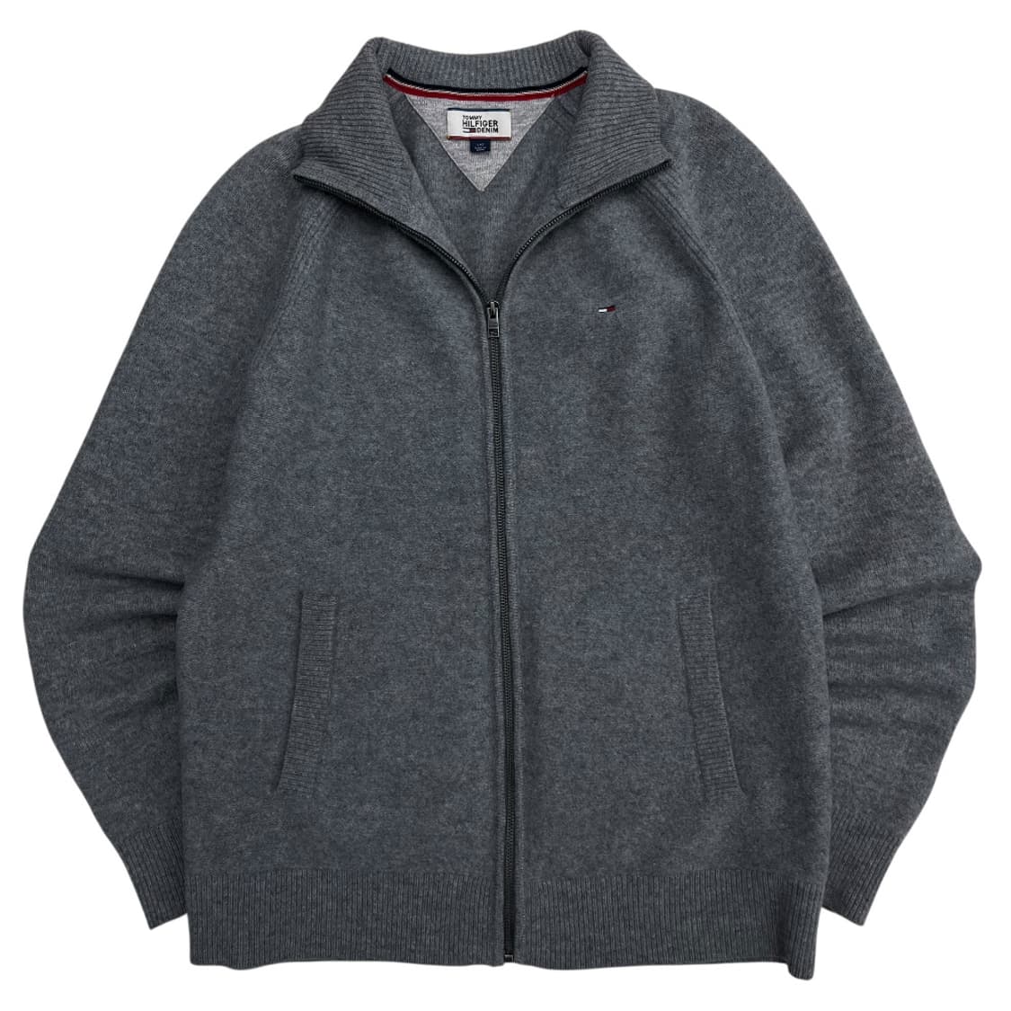 타미힐피거 그레이 니트 집업 L 상품이미지2