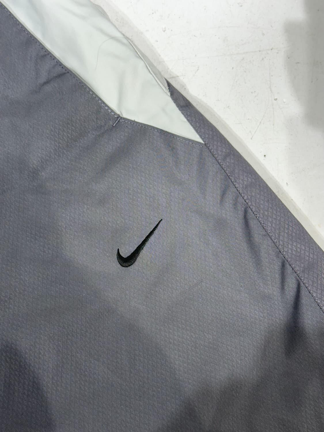 00s 나이키 차콜 화이트 와이드 트랙 팬츠 L 상품이미지7