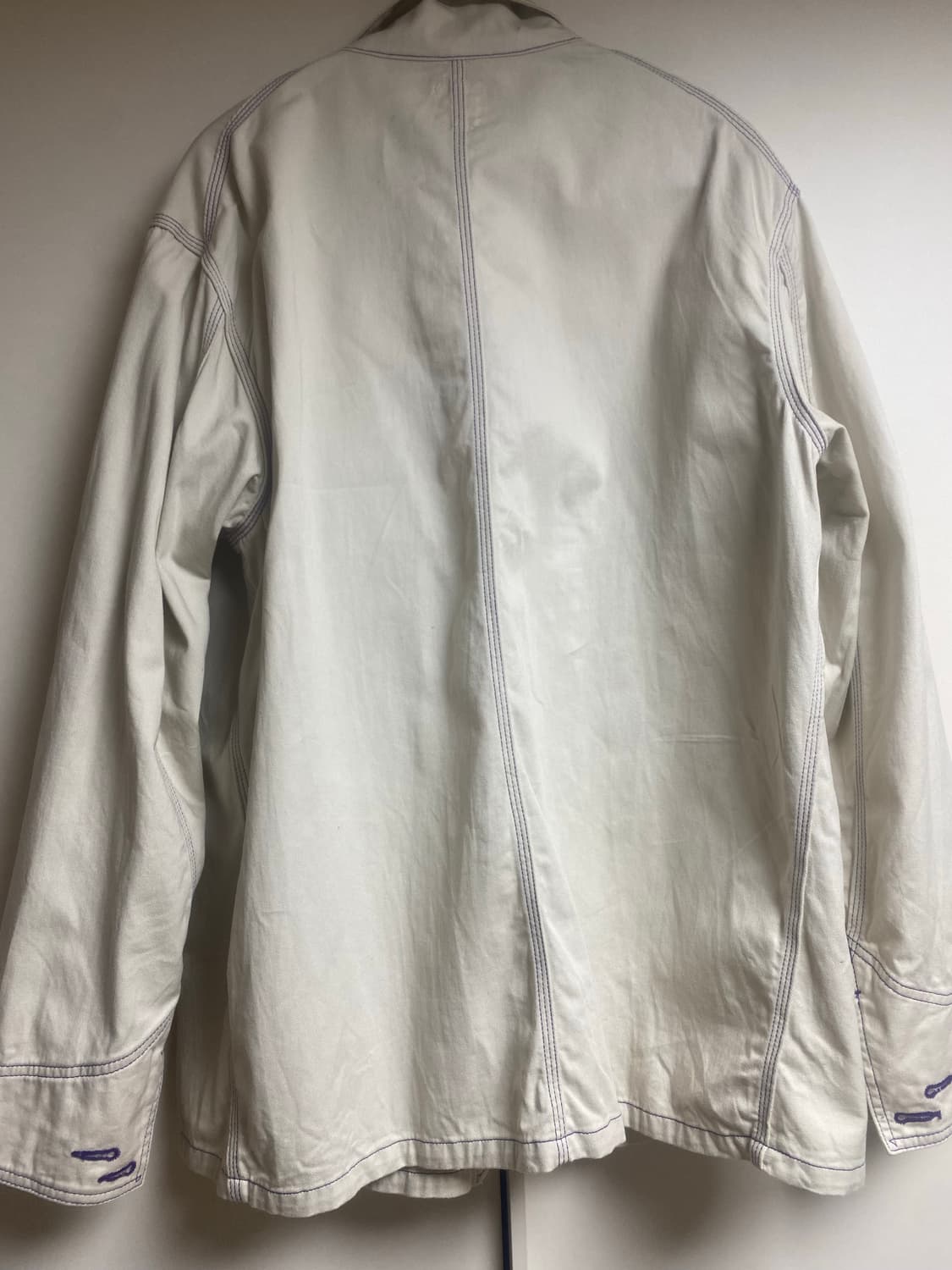 니들스 워크 자켓 퍼플 스티치 아이보리 상품이미지4