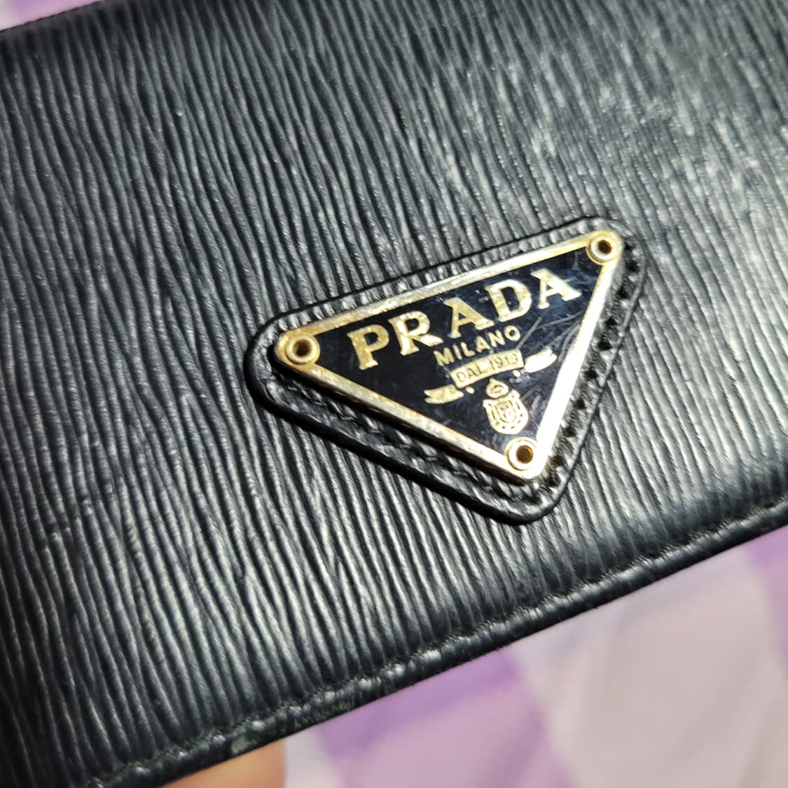 정품 프라다 사피아노 삼각로고 카드지갑 상품이미지5