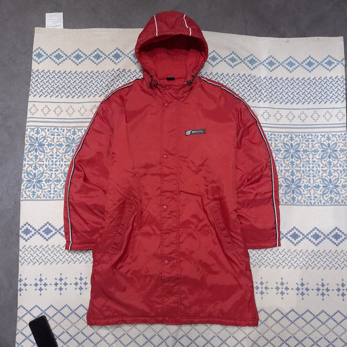 나이키 배스킷볼 00s 레드 블랙 화이트 라이닝 올드스쿨 벤치자켓 돕바 상품이미지4