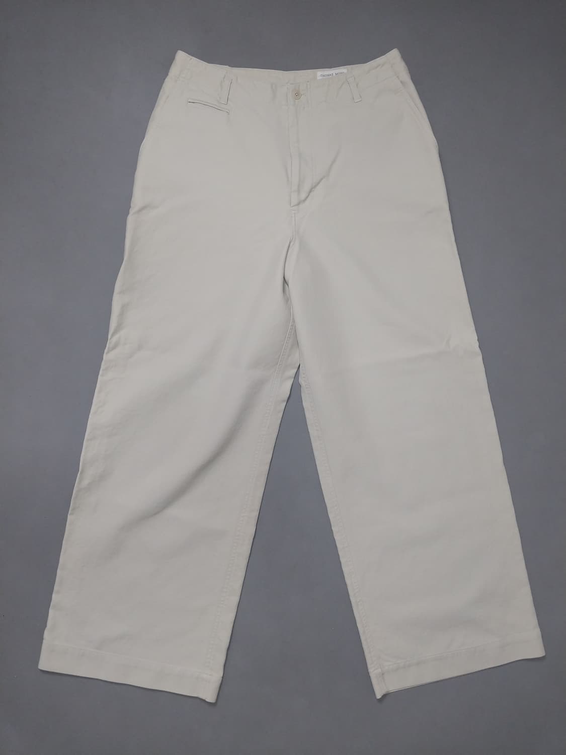 [M] 토마스모어 와이드 핏 치노 팬츠 아이보리 상품이미지1