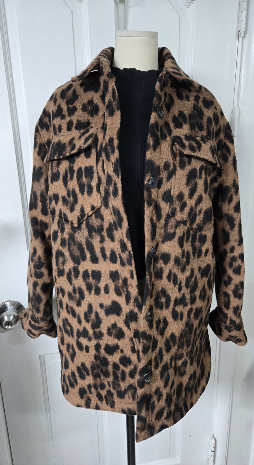 올세인츠 레오파드 울셔켓 상품이미지2