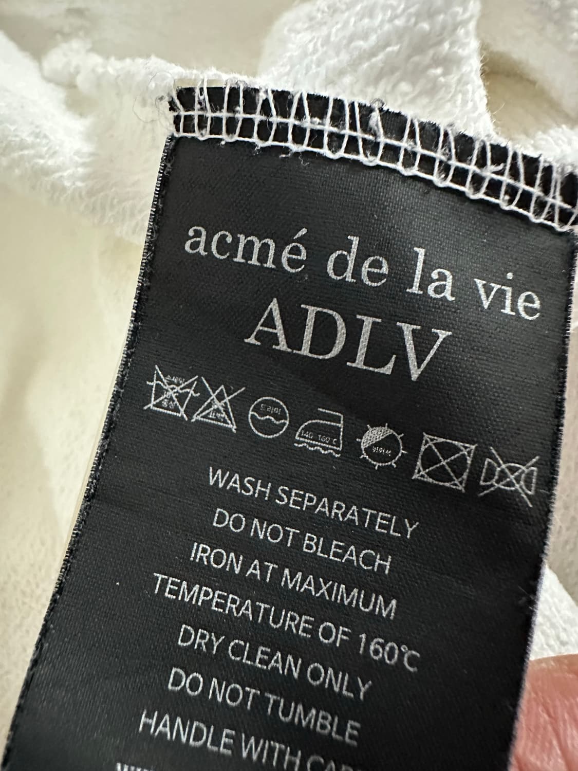 아크메드라비 흰색 도넛 후드티 상품이미지6