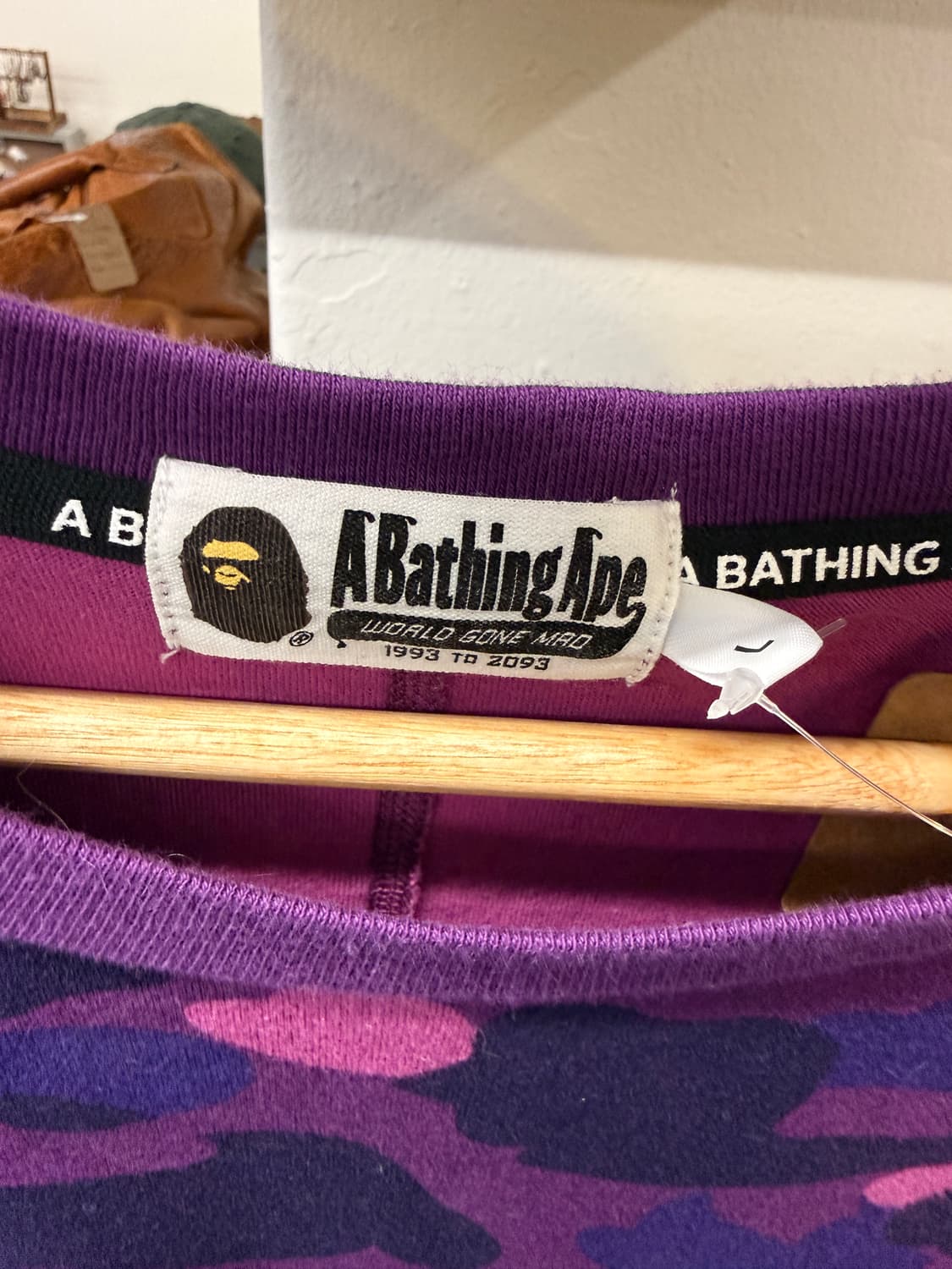 BAPE 베이프 퍼플카모 샤크 반팔티 상품이미지5