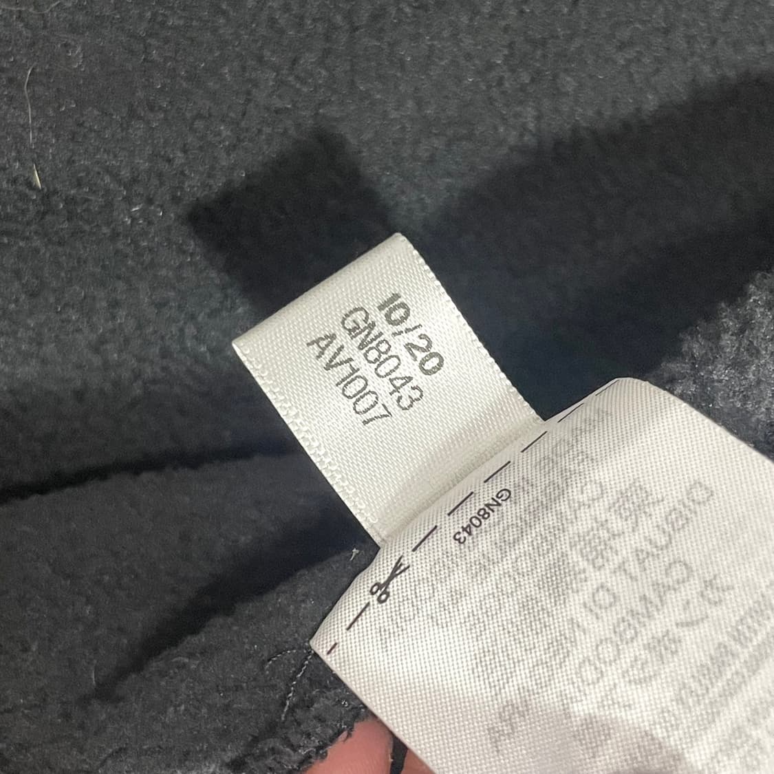 아디다스 오리지날 블랙 반집업 플리스 티셔츠 남성XL 상품이미지6