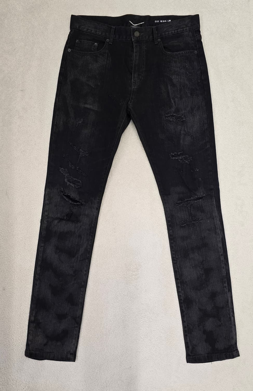 생로랑 무릎찢청 블랙청바지.  싸이즈 32 상품이미지1