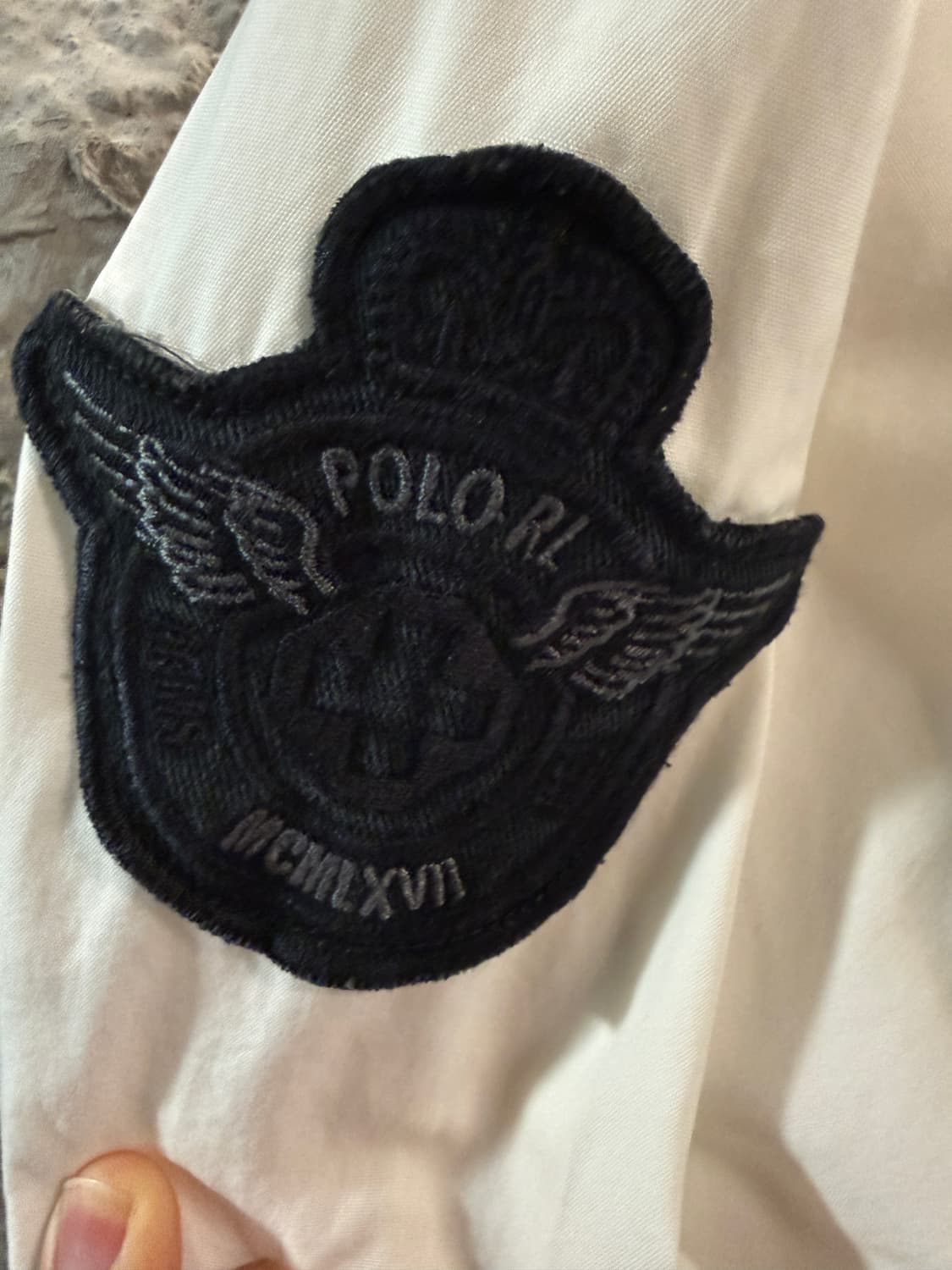 폴로 랄프로렌 밀리터리 투포켓 셔츠 화이트 L 상품이미지3