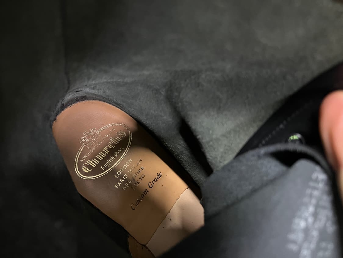 베트멍 x 처치스 음각 레터링 패턴 부츠 구두 상품이미지7