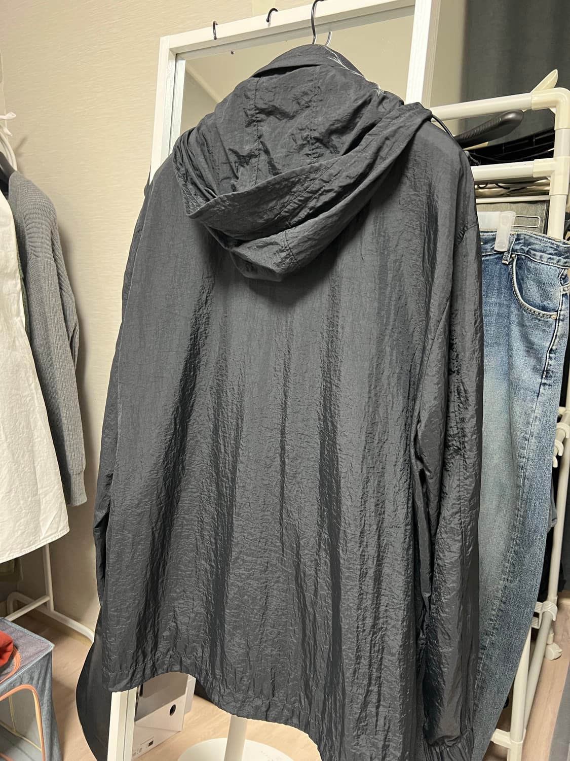 판매)아르켓 아노락 바람막이 블랙 L 상품이미지4