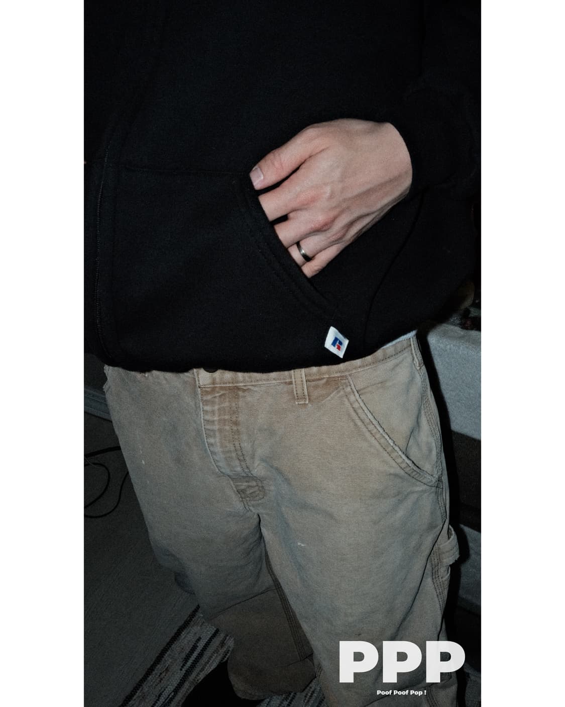 90's USA 미제 러셀 애슬레틱 후드 집업 상품이미지3