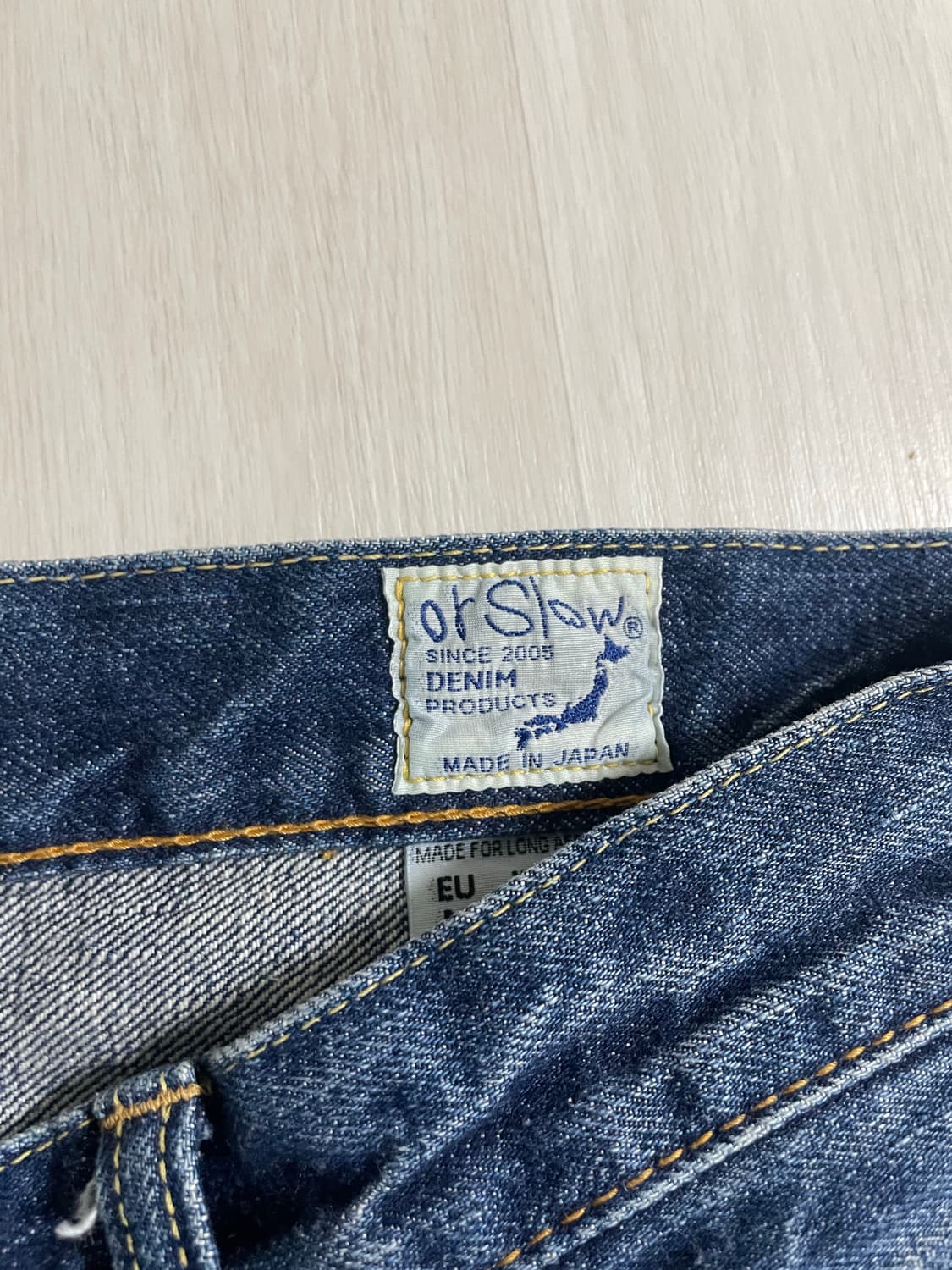 Orslow 오어슬로우 스탠다드 데님 105 2year wash 상품이미지4