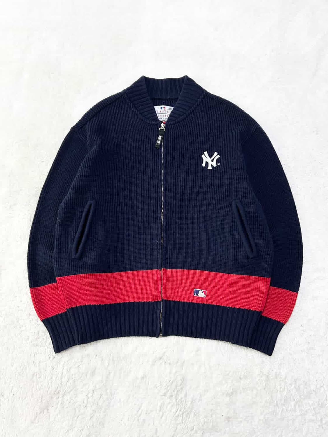 마제스틱 뉴욕양키스 빅로고 니트집업 상품이미지6