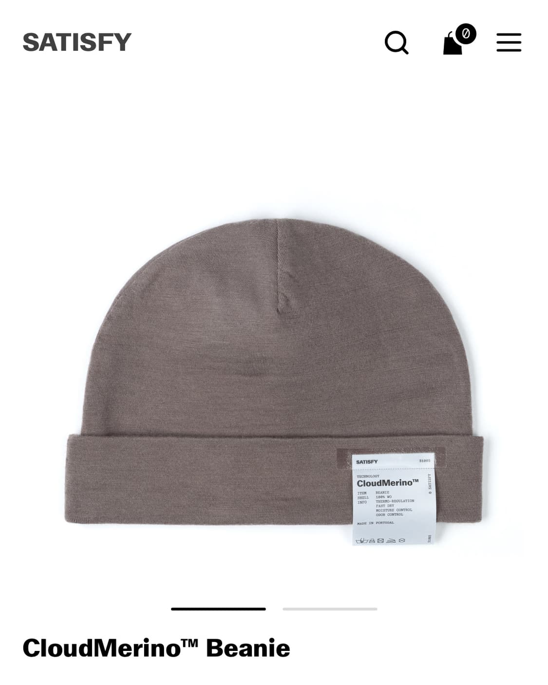 새티스파이 클라우드 메리노 비니 샤크컬러(새상품) 상품이미지1