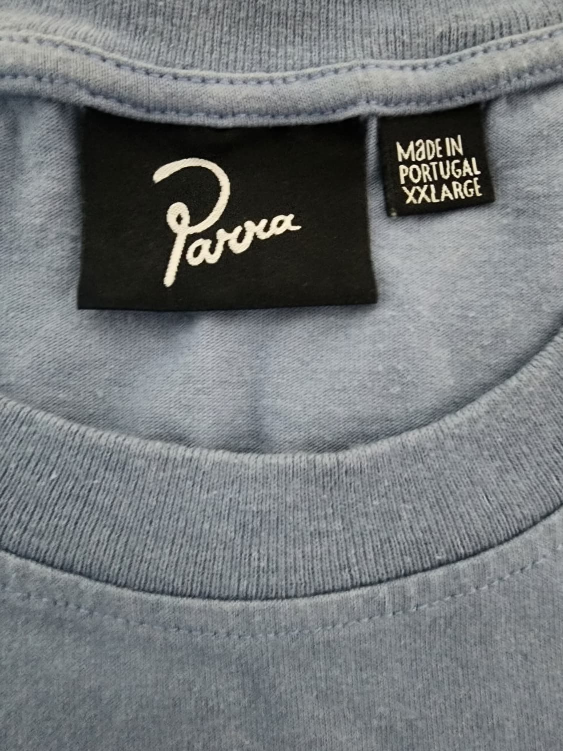 Parra (파라) 듀오톤 스카이블루 티셔츠 XXL 상품이미지7