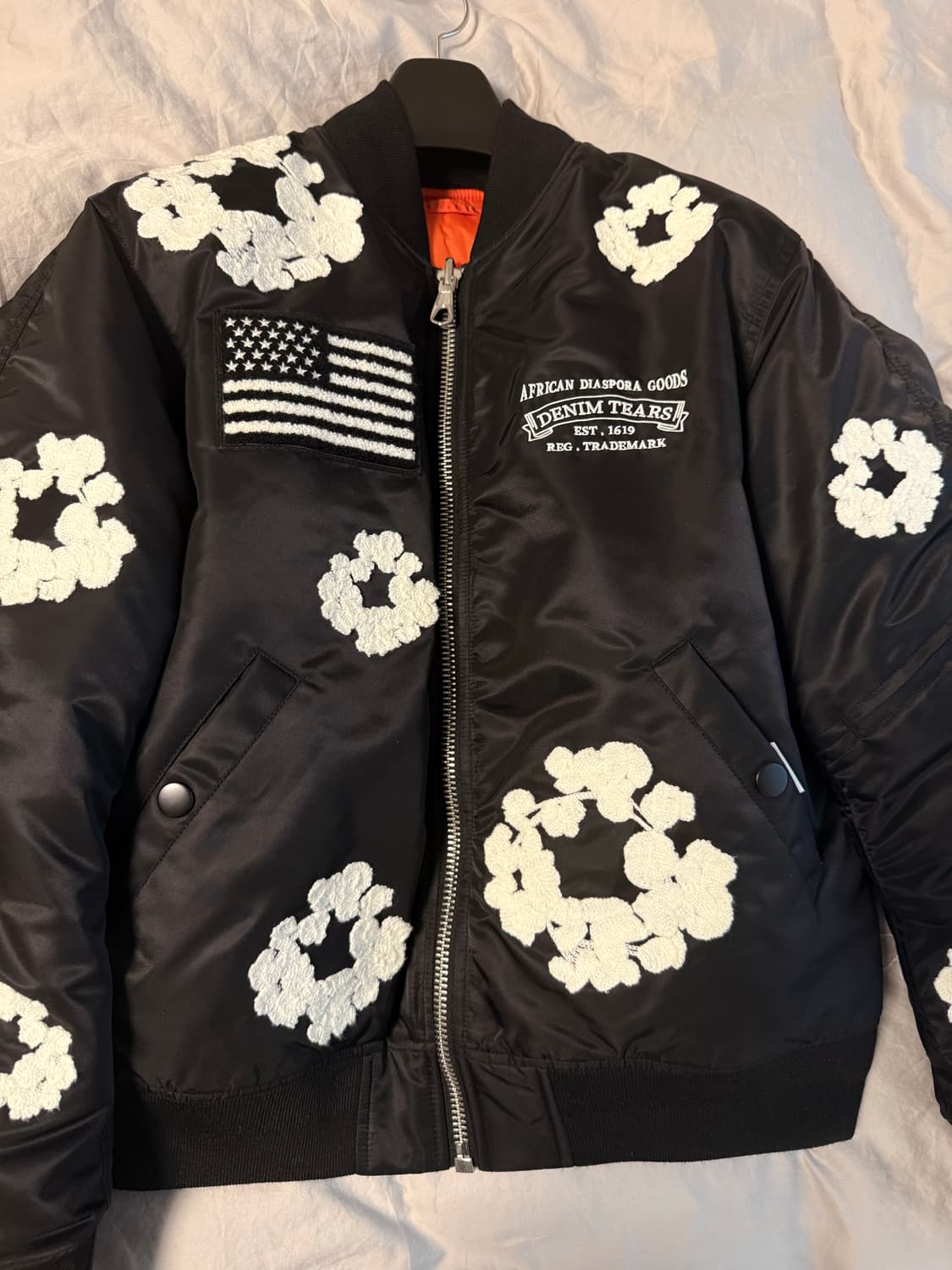 데님티어스 패치 봄버자켓 상품이미지1