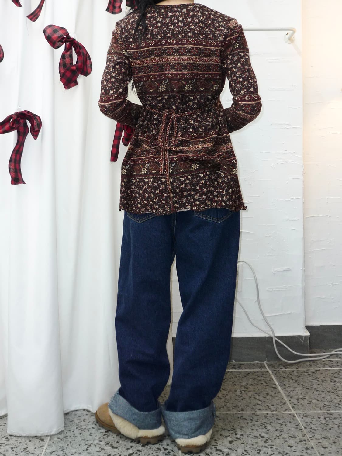 Hippie ribbon blouse 상품이미지3