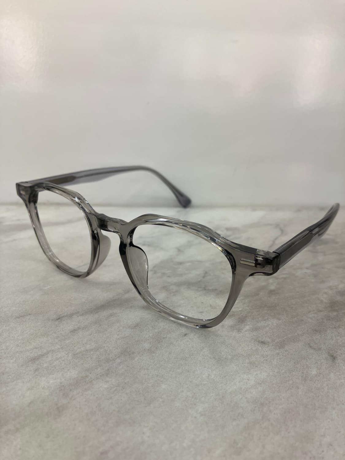 B76 KS 투명 그레이 웰링턴 뿔테 안경6836 상품이미지7