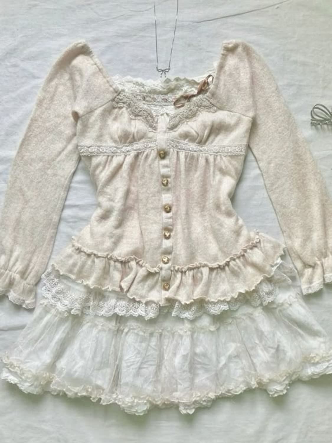 빈티지 모리걸 랜박 랜덤박스 갸루 스커트 니트 가디건 코트 원피스 상품이미지1