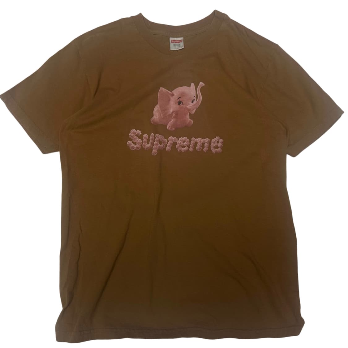 슈프림 17SS 브라운 코끼리반팔 L 상품이미지1