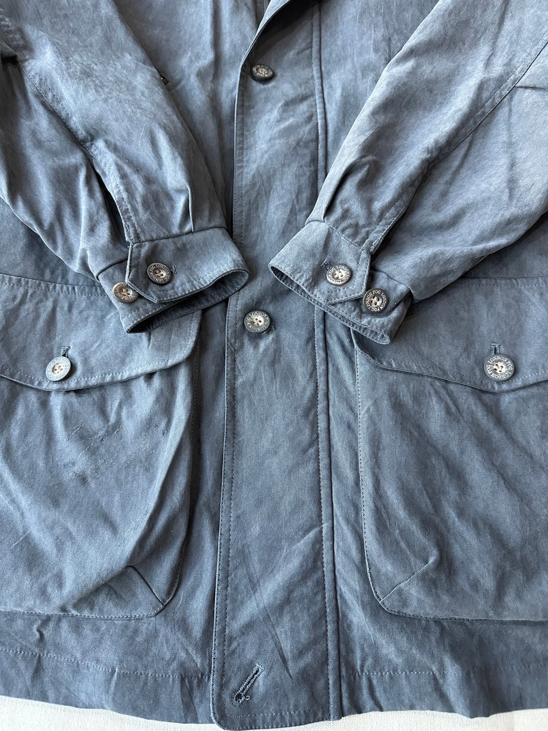 런던포그 후디드 카라 레더 자켓 M 상품이미지8