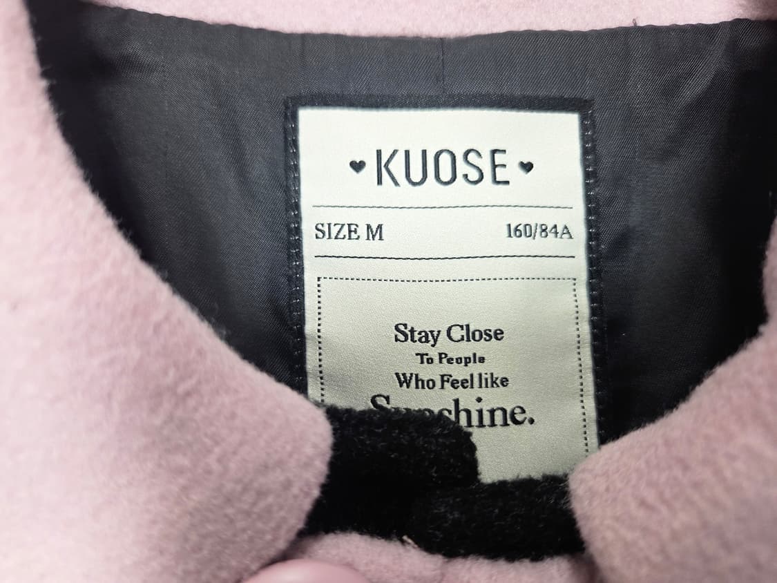 쿠오세(KUOSE) 핑크카라 코트 프리사이즈 상품이미지9